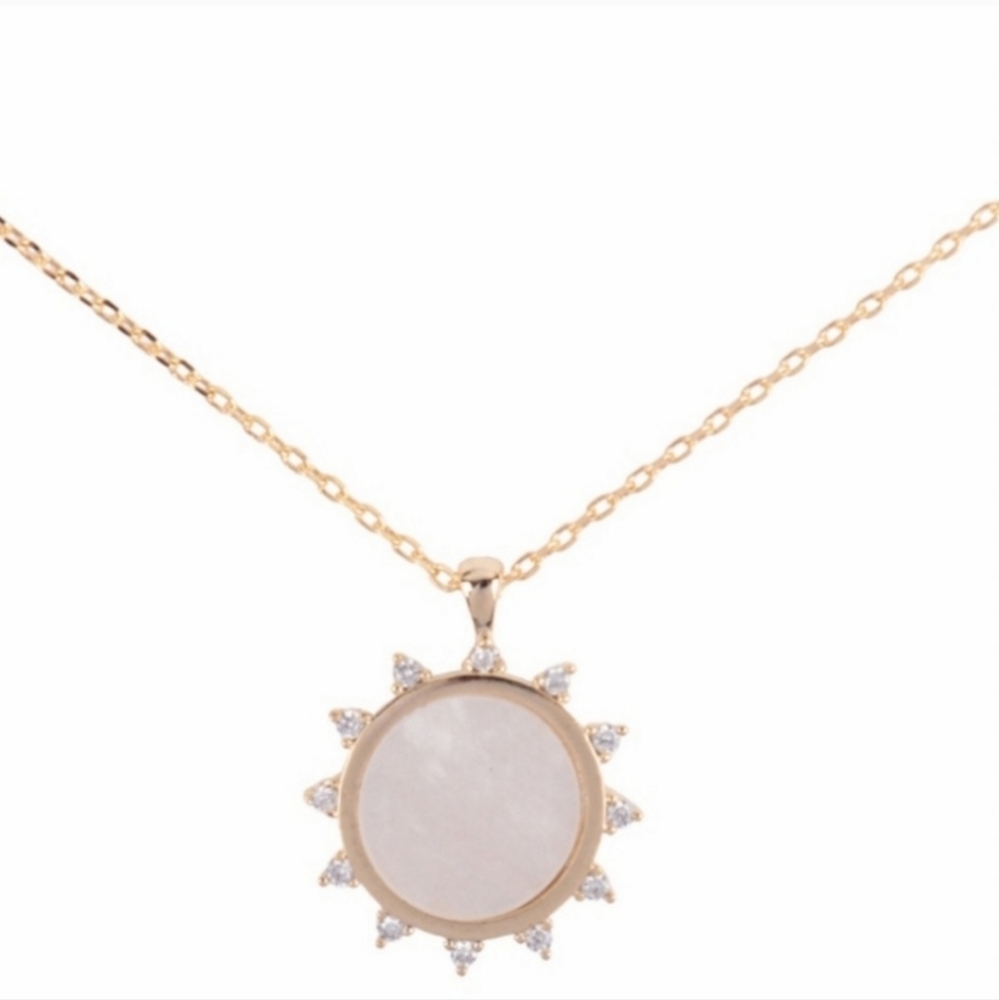 Sun rhinestone necklace